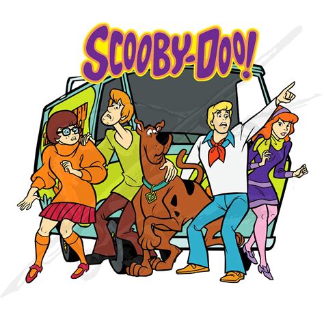 20 Scooby Doo And Gang Clipart Png Files Digital Overlay