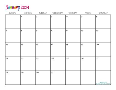 2024 Calendars Free Editable Printable Blank Nike Tawsha