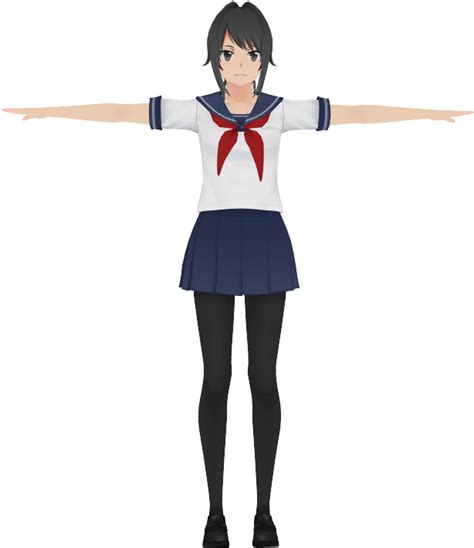 Yandere Chan Yandere Simulator Full Body Free Transparent Png