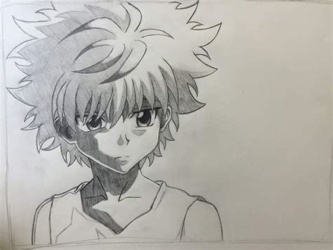 Hunterxhunter Killua Zoldyck Sketch Anime Amino