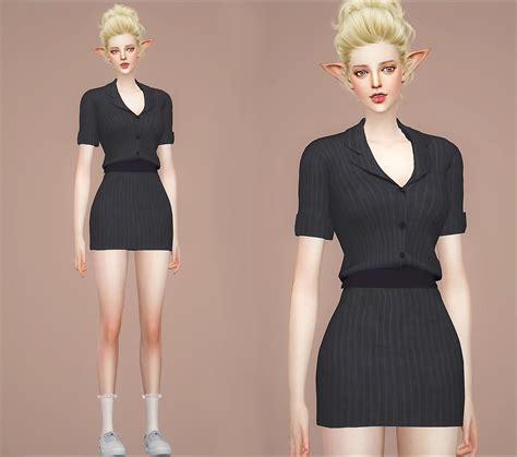 F Emma Onepiece Meeyou Sims 4 Sims Sims 4 Sims 4 Dres