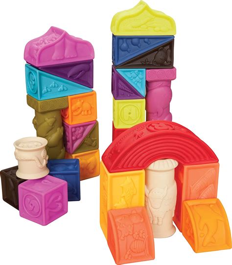 Best B Toys One Two Squeeze Baby Blocks Building Blocks For Toddlers