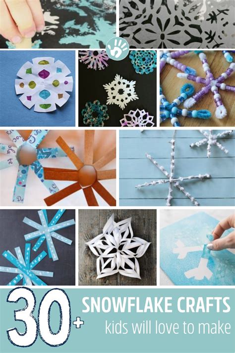 30 Easy Snowflake Crafts Kids Will Love To Make Hoawg