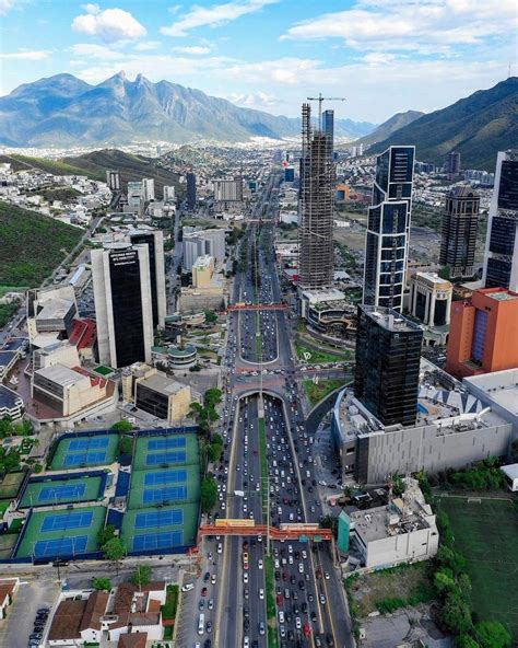 Av Lázaro Cárdenas Desde El Cielo Monterey Mexico Mexico Nature San