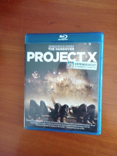Project X Extended Cut Blu Ray 883929191895 Ebay