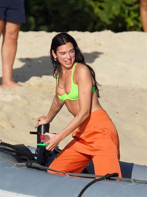 Dua Lipa Pictured While On Holiday In St Barts Gotceleb