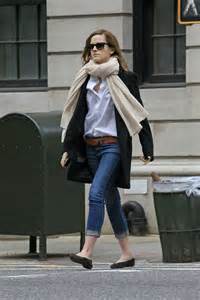 Because of her slightly daring fashion shoot, some people doubted her feminist credentials because of going sans bra inside. Emma Watson Casual Jeans Style -12 | GotCeleb