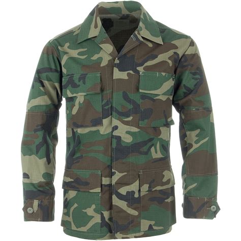 Teesar Tactical Mens Bdu Uniform Shirt Ripstop Cotton Hunting Jacket