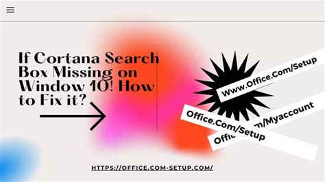 Ppt If Cortana Search Box Missing On Window 10 How To Fix It