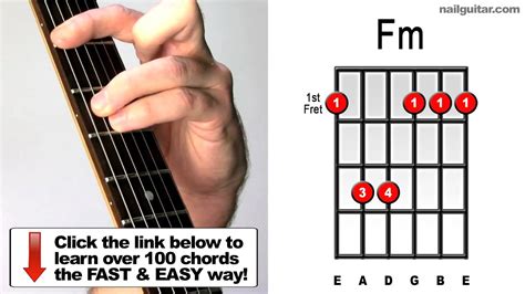 How To Play Fm Minor Bar Chords For Guitar Youtube