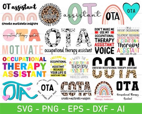 Occupational Therapy Assistant Svg Occupational Therapy Svg Etsy