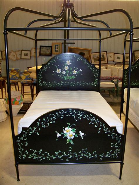 Get it as soon as fri, mar 5. Sold Price: Full Size French Style Painted Iron Canopy Bed ...