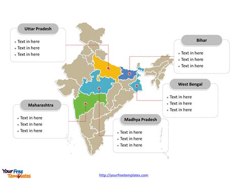 India Map Blank Templates Free Powerpoint Templates