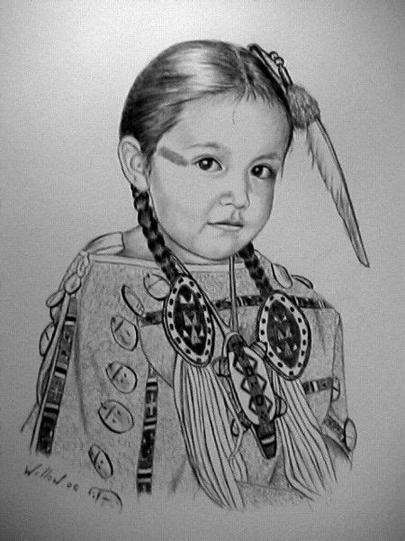Lakota Princess Native American Drawing Native American Artwork