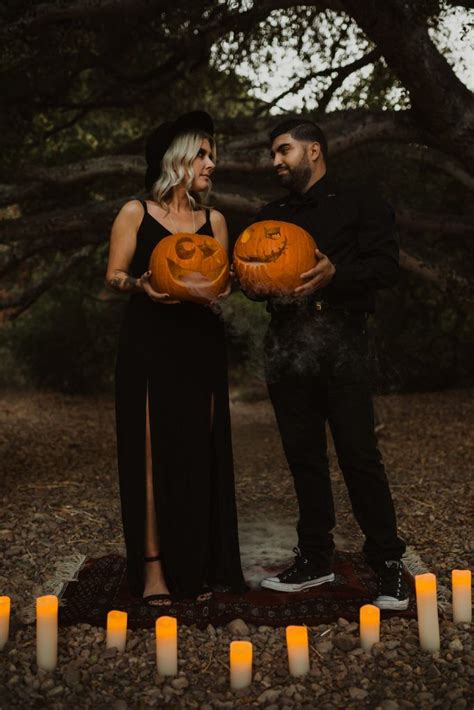Spooky Halloween Themed Engagement Session San Diego Engagement