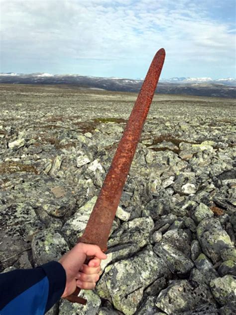 Hunters Find Striking Viking Sword Isolated At High Altitude In Norway