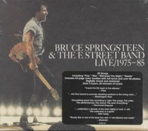 Live 1975 1985 Bruce Springsteen Compact Disc Free Shipping Ebay