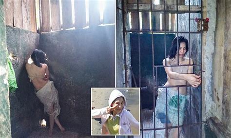 mentally ill woman 29 has been locked in a cage by her relatives in the philippines for five