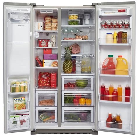 Samsung 223 Cu Ft Side By Side Refrigerator In Stainless Steel