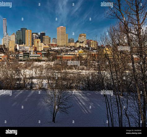 Edmonton Winter Skyline Hi Res Stock Photography And Images Alamy