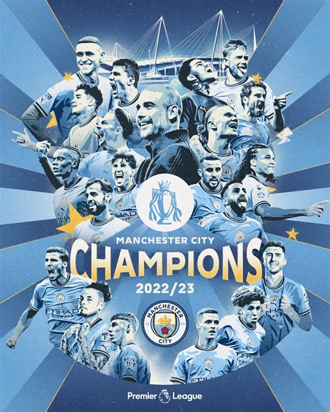 Manchester City Premier League Champions 2023 Wallpapers Wallpaper Cave