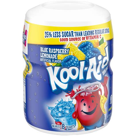 Kool Aid Twists Sugar Sweetened Ice Blue Raspberry Lemonade Powdered