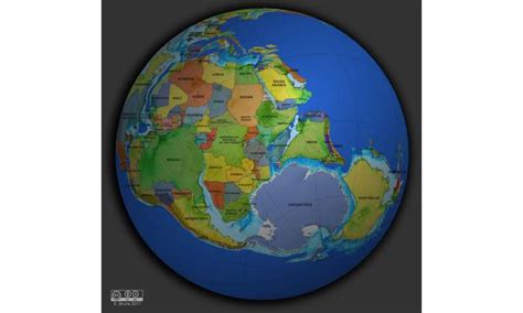 Earth Million Years Ago Map