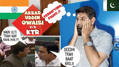 Pakistani Reaction On Akbaruddin Owaisi Vs Ktr Give Respect And Take