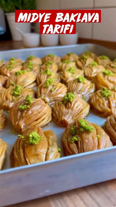 Midye Baklava Tarifi Yemek Tarifleri Yemek Yiyecek Ve I Ecek