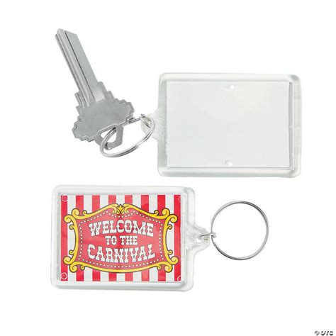 Carnival Theme Picture Frame Keychains Oriental Trading