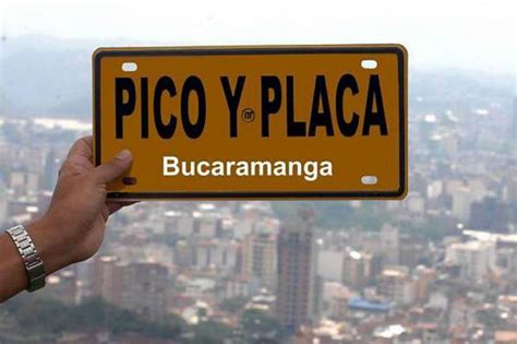 Estos Son Los Detalles Del Nuevo Pico Y Placa En Bucaramanga