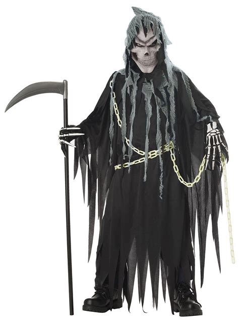 Grim Reaper Boys Glow In The Dark Costume Kids Halloween Costumes