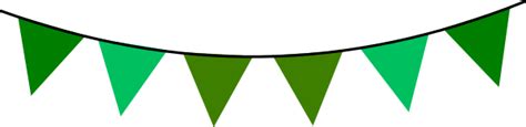 Green Bunting Clip Art At Vector Clip Art Online Royalty