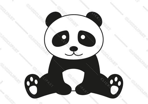 Cute Panda Svg Baby Panda Png Panda Svg Designs Panda Etsy