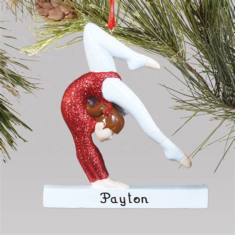 Personalized Gymnast Christmas Ornament Tsforyounow
