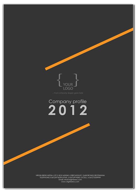 Company Profile Cover Page Foto Kolekcija