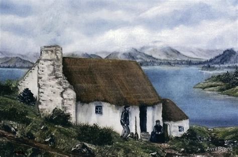 Irish Cottage By Avril Brand Redbubble