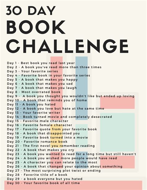 30 Day Book Challenge Liz Charnes