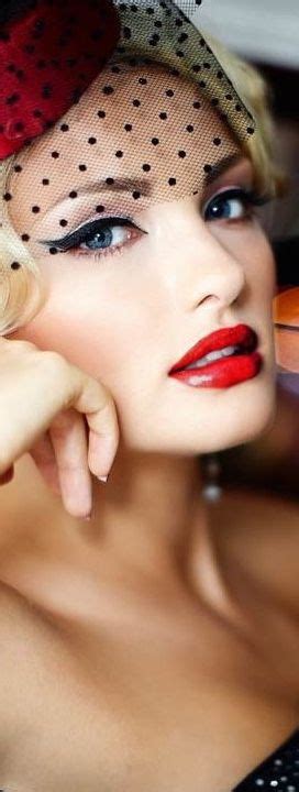 pin by hettiën on alluring lips retro looks black and red red fashion