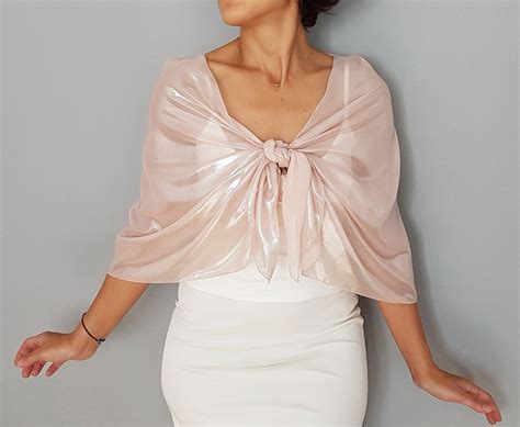 Pastel Pink Bridal Wrap Chiffon Shawl Evening Stole Formal Shoulder Scarf Dress Cover Up
