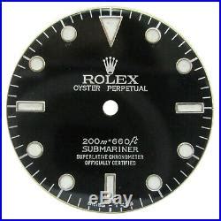 Black Dial Fits Rolex Submariner Watch Dial Repair Part Watch