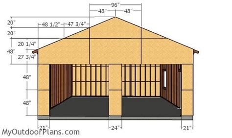 24x24 Double Garage Plans Myoutdoorplans Free Woodworking Plans And