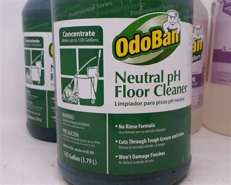 Lot Of 4 Odoban Disinfectant And Neutral Ph Floor Cleaner 1 Gallon Each