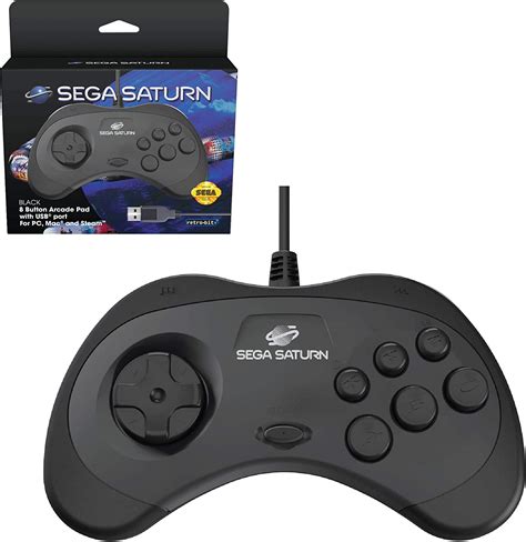 Retro Bit Sega Saturn Usb Pad Nero Not Machine Specific Mac Os X