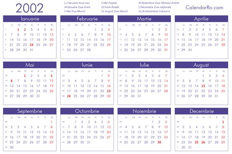 2002 Printable Calendar Printable Word Searches