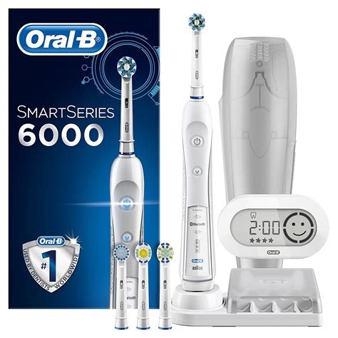Kjøp Oral B Smart Series 6000 Crossaction Electric Rechargeable Toothbrush With Bluetooth