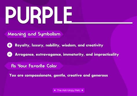 Purple Color Meaning And Symbolism The Astrology Web