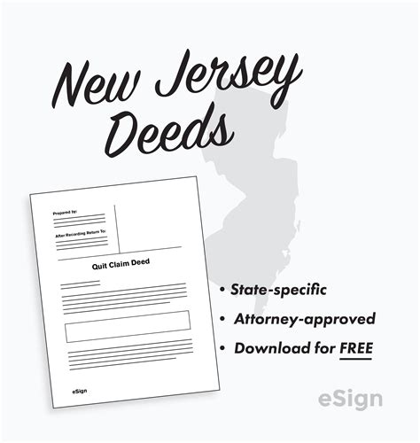 Free New Jersey Deed Forms