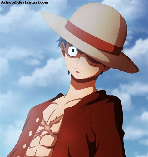 Luffy Serious Look Manga Anime One Piece Luffy Hottest Anime Characters