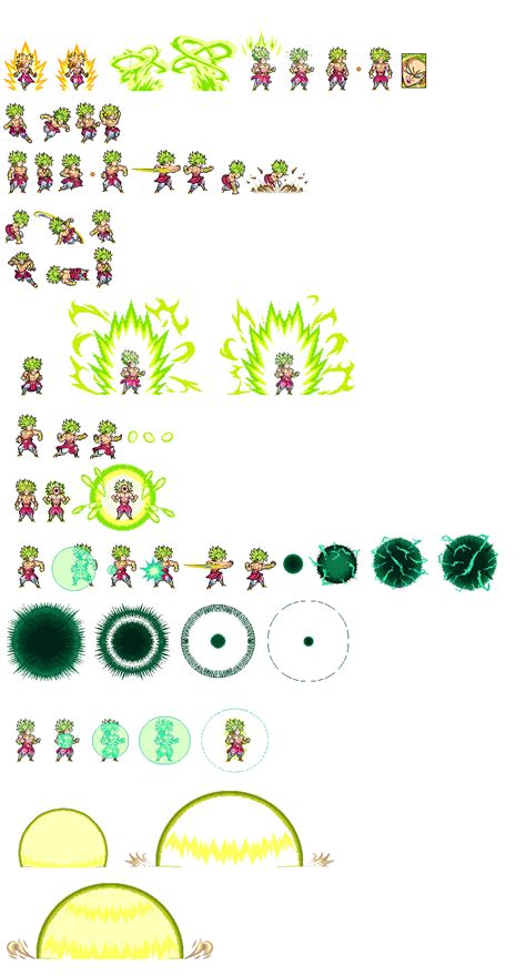 Broly Lssj Dbz Sprite Sheet By Contadodavid On Deviantart